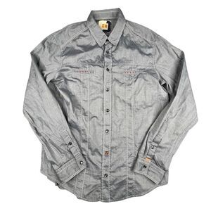 Men’s Hugo Orange Hugo Boss Snap Up Shirt, XL. Grey